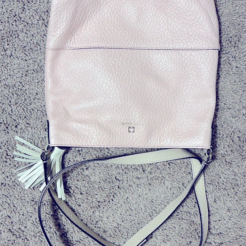 Spartina 449 Pink Leather Crossbody Bag